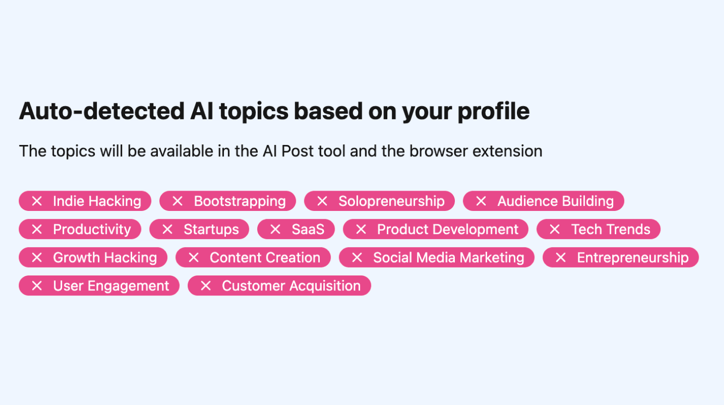 AI Profile Settings