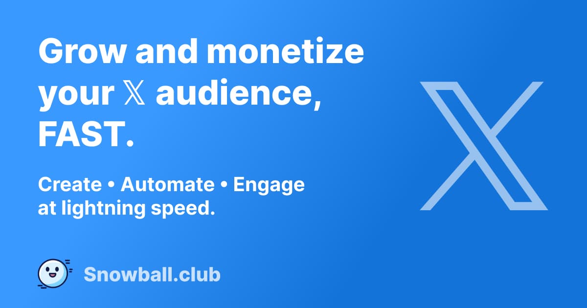 Snowball X growth platform interface